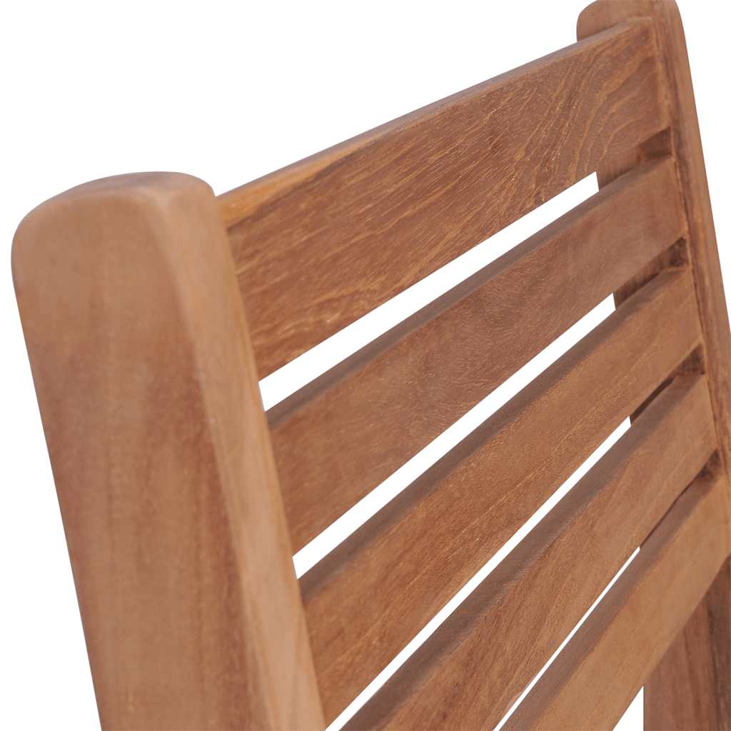 vidaXL Tuinstoelen 6 st stapelbaar massief teakhout