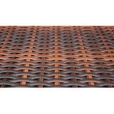 vidaXL 3-delige Tuinset poly rattan bruin