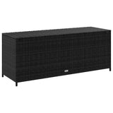 vidaXL Tuinbox 150x50x60 cm poly rattan zwart