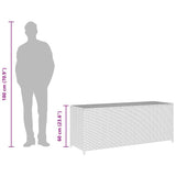 vidaXL Tuinbox 150x50x60 cm poly rattan zwart
