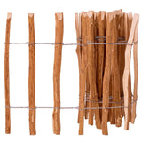 vidaXL Hek 90x500 cm hazelaarhout