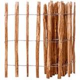 vidaXL Hek 90x500 cm hazelaarhout