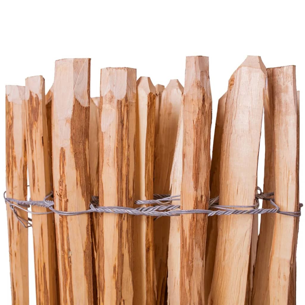 vidaXL Hek 90x500 cm hazelaarhout