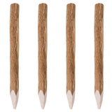 vidaXL Fence Posts with Point 4 pcs 90 cm Hazelwood