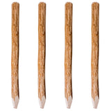 vidaXL Fence Posts with Point 4 pcs 90 cm Hazelwood