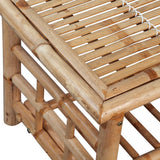 vidaXL 4-delige Loungeset met kussens bamboe
