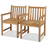 vidaXL Garden Chairs 4 pcs Solid Teak Wood