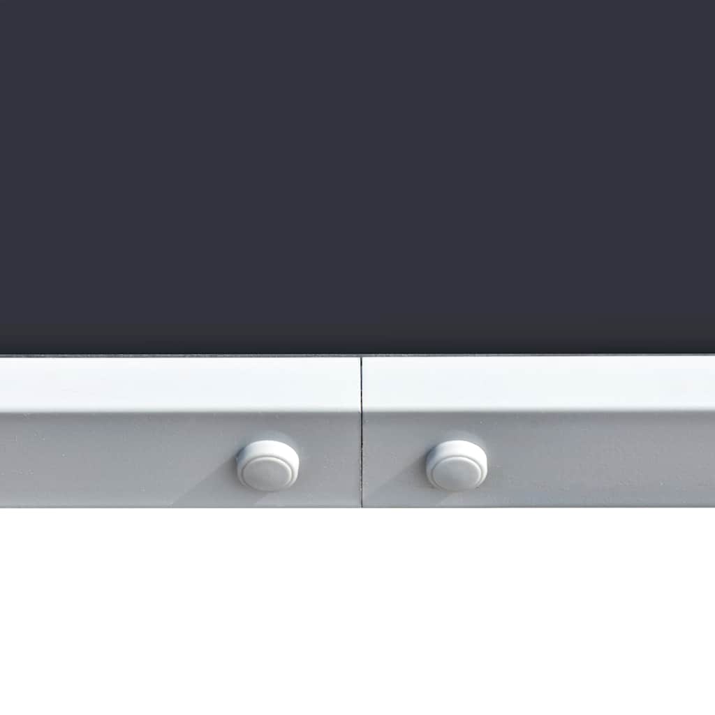 vidaXL Tuintafel 150x90x74 cm staal zwart