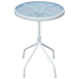 vidaXL Bistrotafel 50x71 cm staal grijs