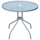 vidaXL Bistrotafel 50x71 cm staal grijs