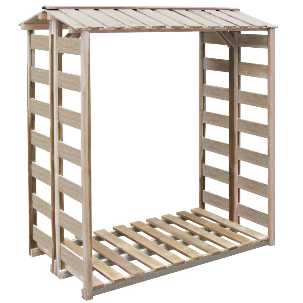 vidaXL Log Storage 150x90x176 cm Impregnated Pinewood