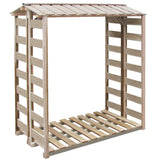 vidaXL Log Storage 150x90x176 cm Impregnated Pinewood