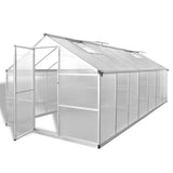 vidaXL Tuinkas 3,46 m² versterkt aluminium