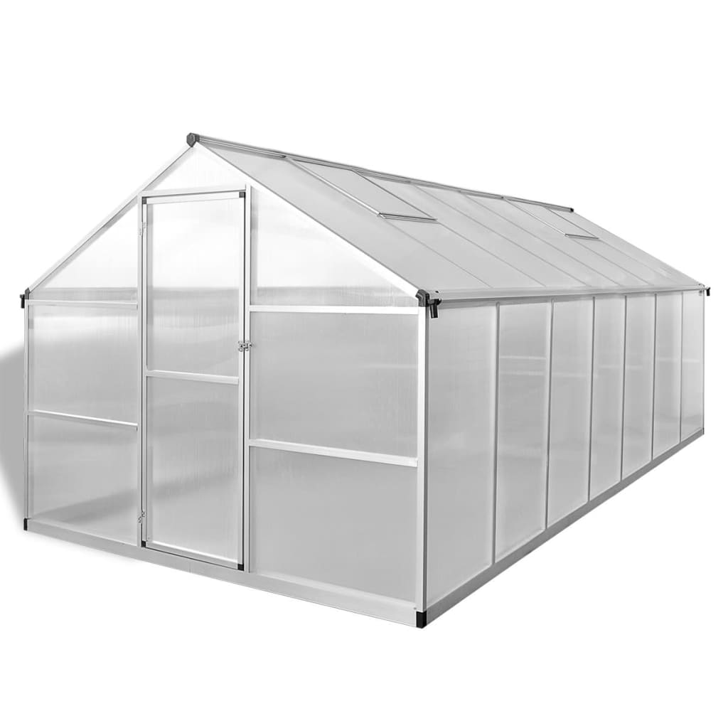 vidaXL Tuinkas 3,46 m² versterkt aluminium