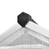 vidaXL Tuinkas 3,46 m² versterkt aluminium