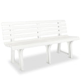 vidaXl Tuinbank 145,5 cm kunststof wit