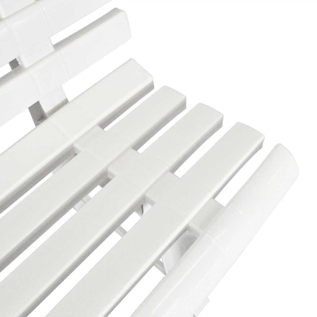 vidaXl Tuinbank 145,5 cm kunststof wit