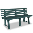 vidaXl Tuinbank 145,5 cm kunststof wit