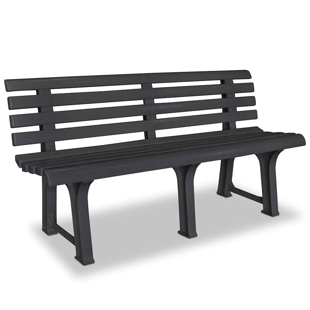 vidaXl Tuinbank 145,5 cm kunststof wit