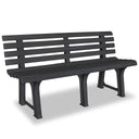 vidaXl Tuinbank 145,5 cm kunststof wit