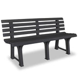 vidaXl Tuinbank 145,5 cm kunststof wit