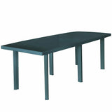 vidaXL Tuintafel 101x68x72 cm kunststof wit