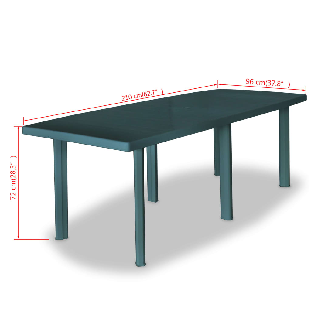 vidaXL Tuintafel 101x68x72 cm kunststof wit