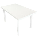vidaXL Tuintafel 101x68x72 cm kunststof wit
