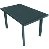 vidaXL Tuintafel 101x68x72 cm kunststof wit