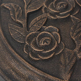 vidaXL Half-Round Parasol Base 9 kg Resin Bronze-Coloured