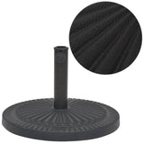 vidaXL Round Parasol Base 14 kg Resin Black