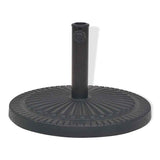 vidaXL Round Parasol Base 14 kg Resin Black