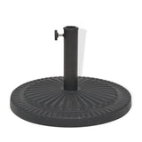 vidaXL Round Parasol Base 14 kg Resin Black