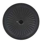 vidaXL Round Parasol Base 14 kg Resin Black