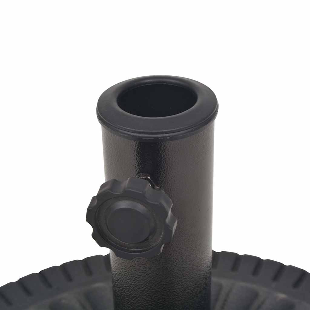 vidaXL Round Parasol Base 14 kg Resin Black