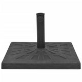 vidaXL Parasol Base Square 19 kg Resin Black