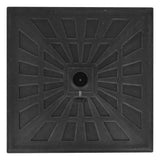 vidaXL Parasol Base Square 19 kg Resin Black