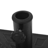 vidaXL Parasol Base Square 19 kg Resin Black