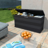 vidaXL Tuinbox 117x45x56 cm zwart