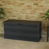 vidaXL Tuinbox 117x45x56 cm zwart
