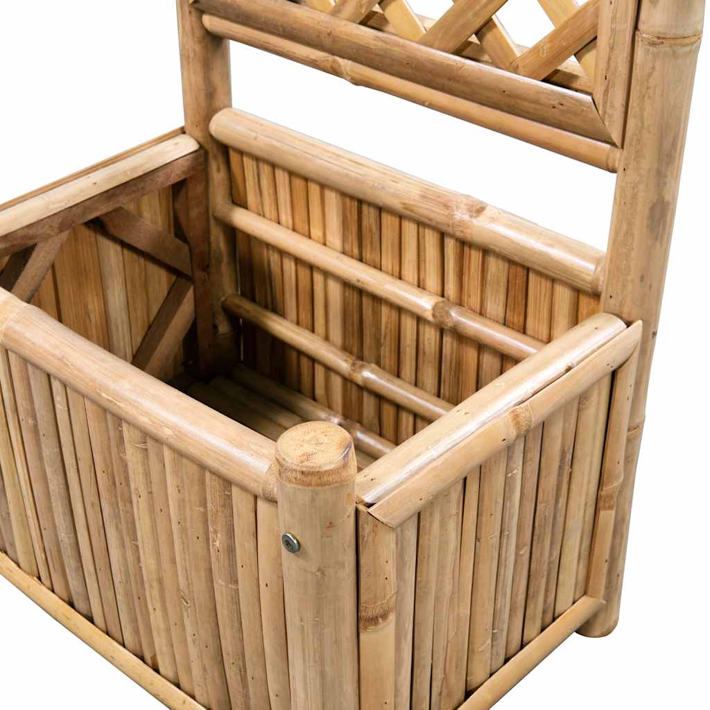 vidaXL Plantenbak verhoogd met rek 40 cm bamboe