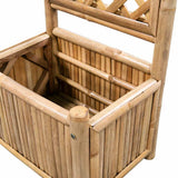 vidaXL Plantenbak verhoogd met rek 40 cm bamboe