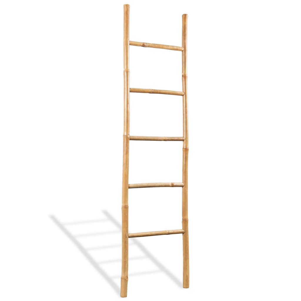 vidaXL Handdoekenladder met 6 sporten bamboe