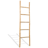 vidaXL Handdoekenladder met 6 sporten bamboe