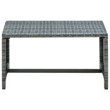 vidaXL 4-delige Loungeset met kussens poly rattan zwart