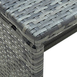 vidaXL 4-delige Loungeset met kussens poly rattan zwart