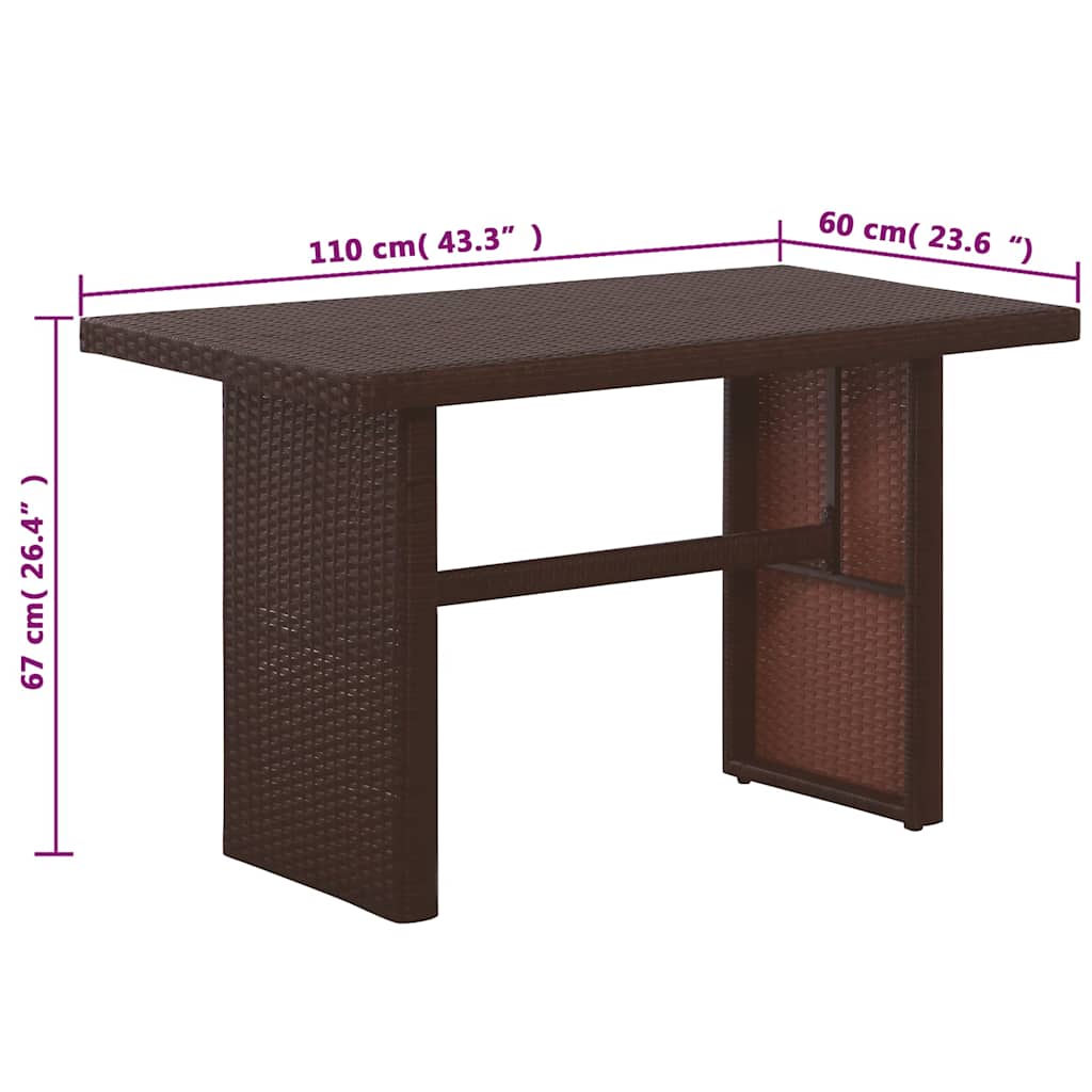 vidaXL 3-delige Loungeset met kussens poly rattan zwart