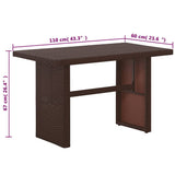 vidaXL 3-delige Loungeset met kussens poly rattan zwart