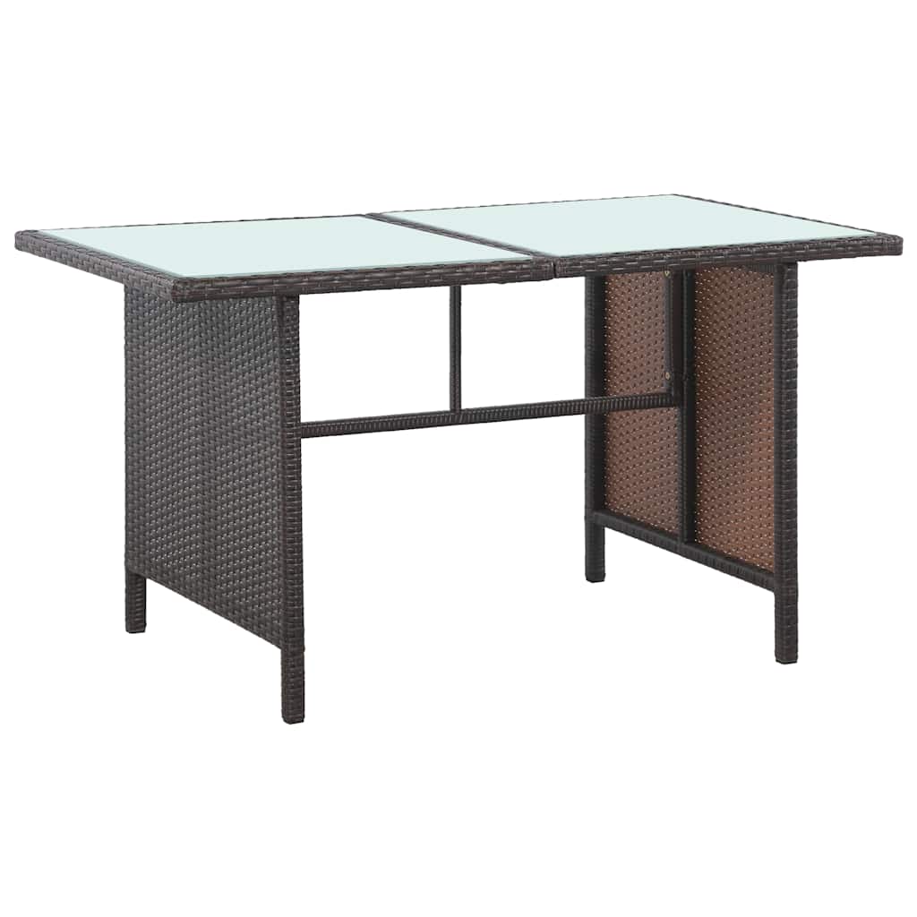vidaXL 5-piece Lounge Set with Cushions Poly Rattan Black