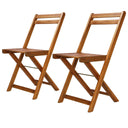 vidaXL Folding Bistro Chairs 4 pcs Solid Acacia Wood